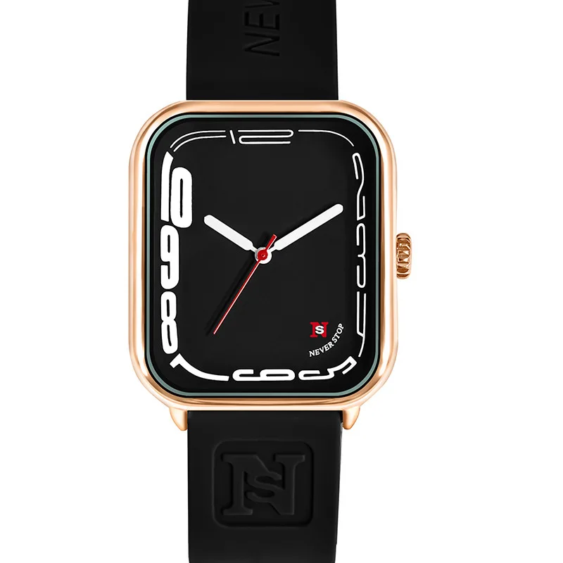 AL-84Silicone strap student fashionable quartz watch for men and womenwatches for man