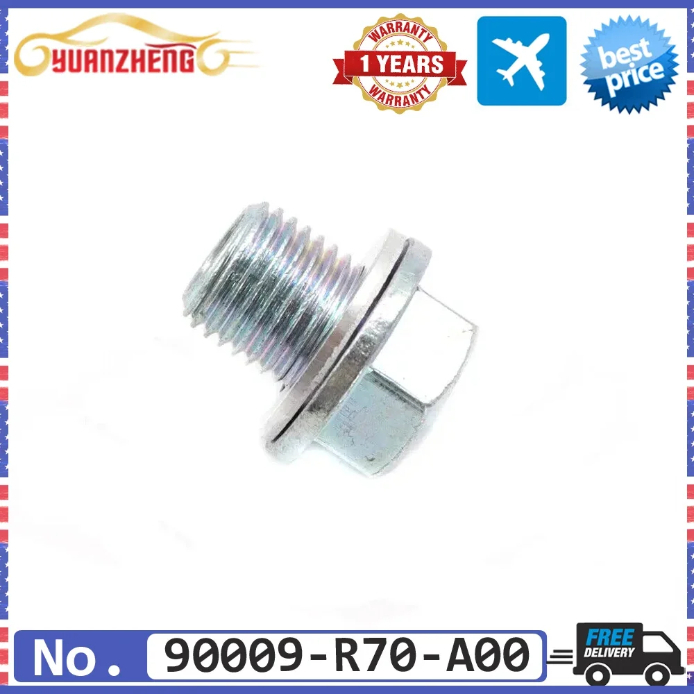 New Oil Drain Sump Bolt Plug 90009-R70-A00 For Honda Accord Civic CR-V CR-Z Crosstour Fit HR-V Insight Odyssey MK3 MK5 MK7 MK6