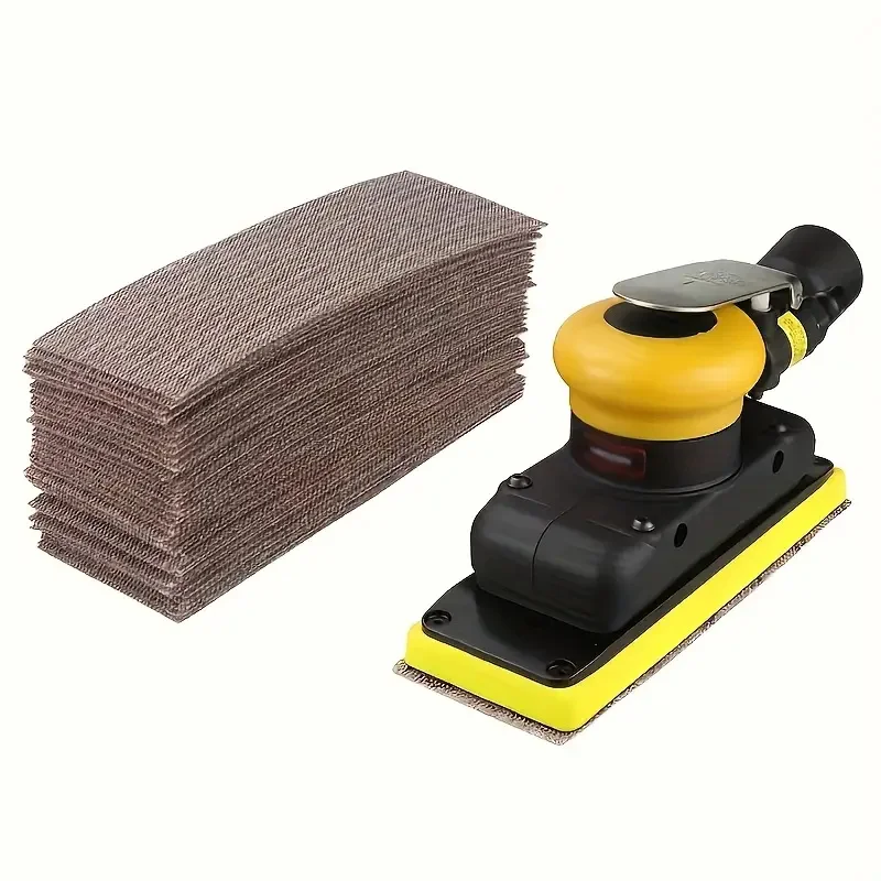 Papel de lija Rectangular, 10 Uds., accesorios, papel de lija al vacío, disco de lijado, papel abrasivo para herramientas de lijadora de 70x198mm