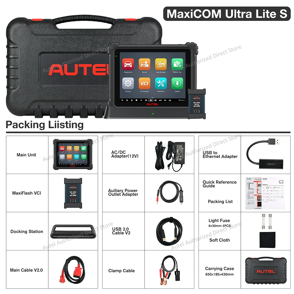Autel MaxiCOM Ultra Lite S Top Auto-Diagnosescanner ECU-Programmier- und Codierungswerkzeug, 45+ Dienste, Topologie 2.0, 2 Jahre Update – Detail 29