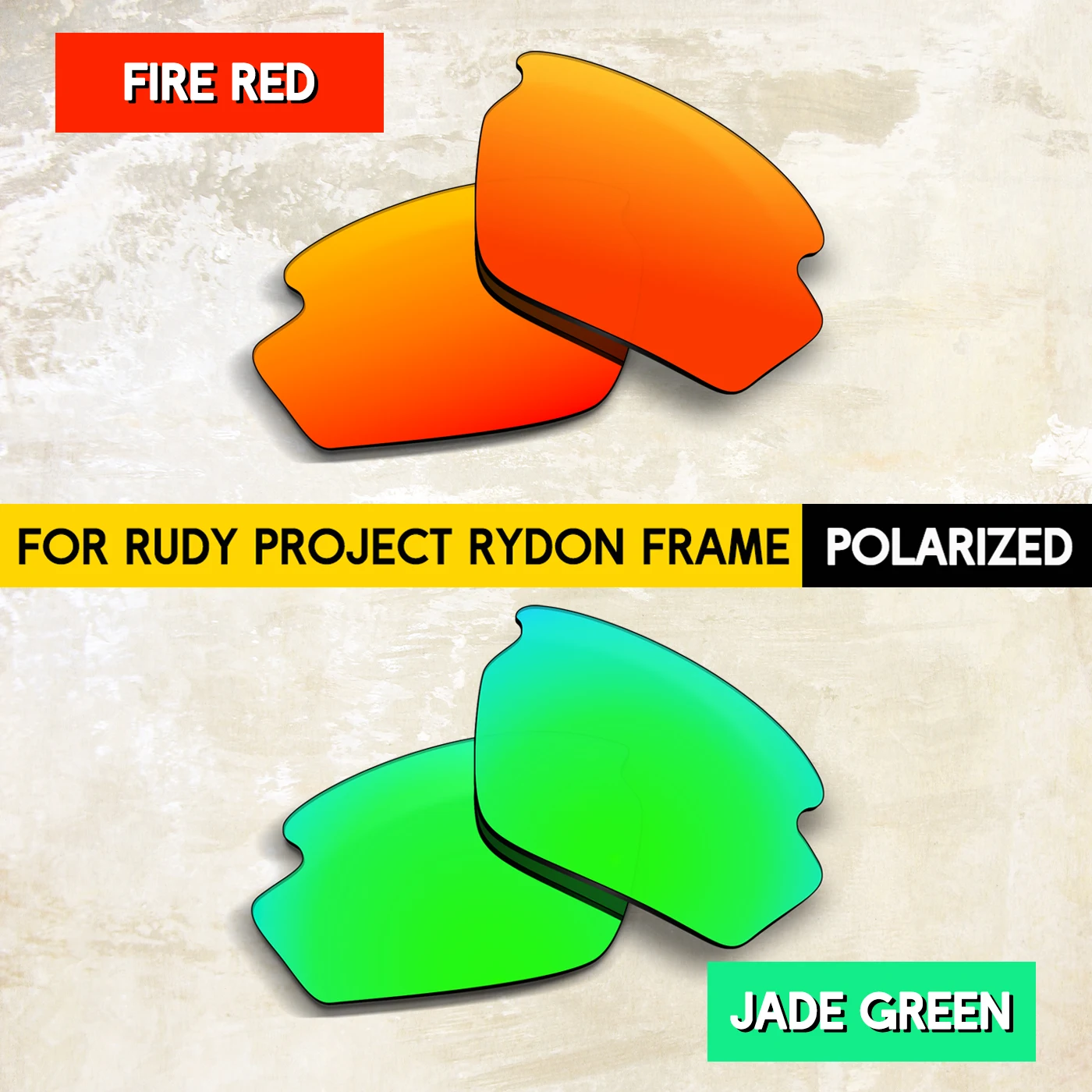 2 Pairs 1.5mm Polarized Replacement Lenses for Rudy Project Rydon SN79 Sunglasses - Impact-Resistant Material