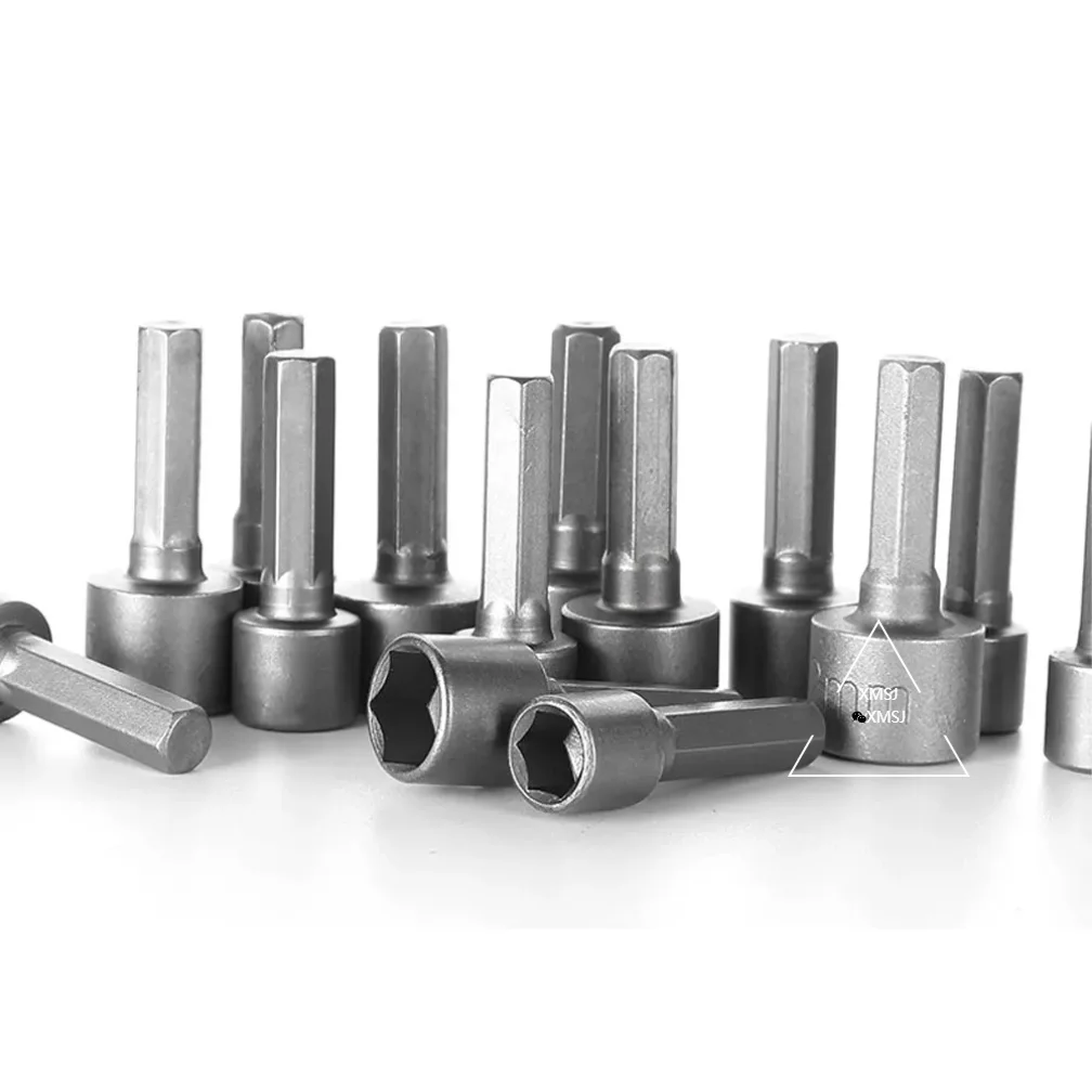 XMSJ 14 قطعة مسدس رأس المفك مثقاب الخشب المقبس مفك وجع مجموعة مثقاب الخشب محول لأداة مقبض مفك البراغي الكهربائية