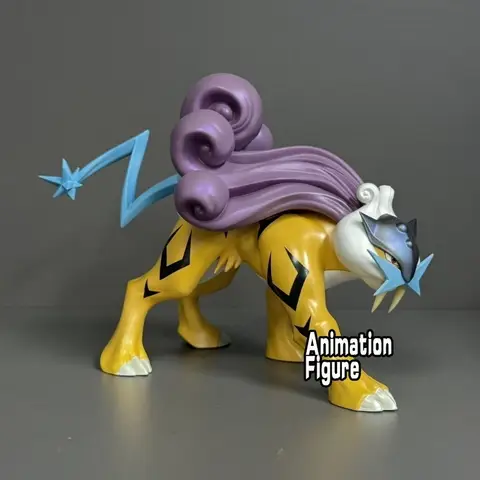 9.5cm Anime Pokemon Figure Entei Suicune Raikou Action Figures Pvc Statue Desktop Ornamen Collection Model Toys Gifts