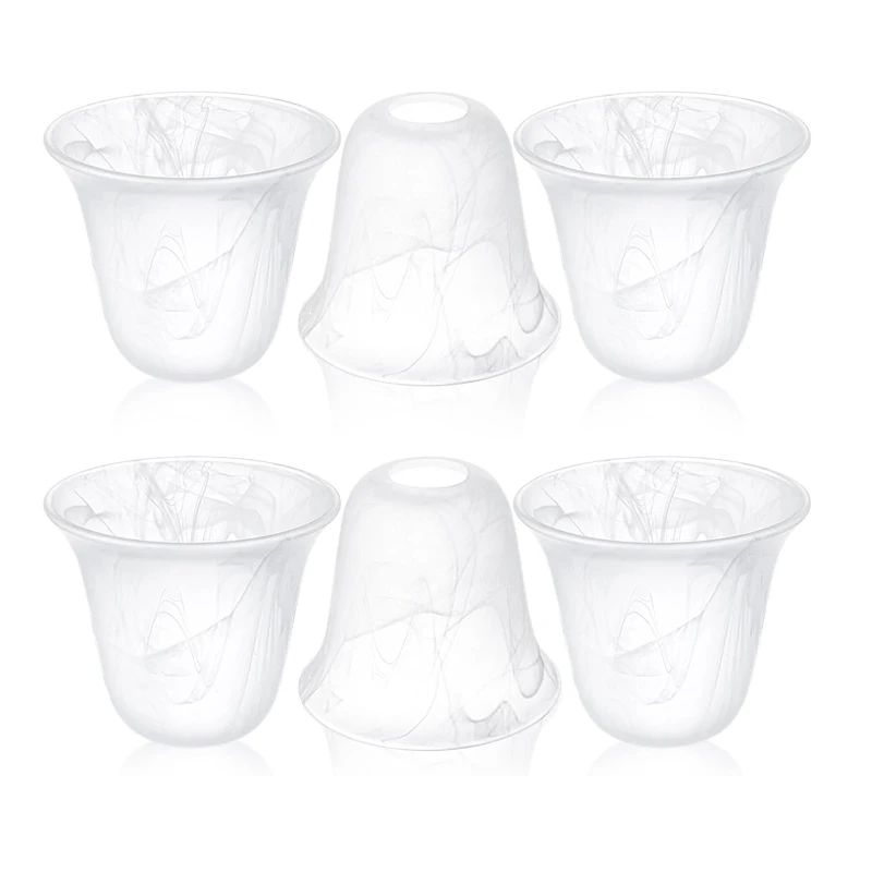 

Стеклянный плафон в форме колокола, аксессуар для светильника, сменный стеклянный абажур с отверстием 1-5/8 дюйма