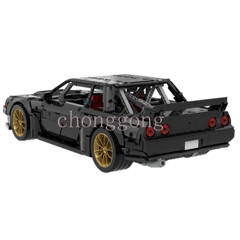 New 3634PCS Skyline R32 GTR Supercar Racing Car Vehicle Sport Model Technical Building Blocks Brick Children Toy Birthday gifts