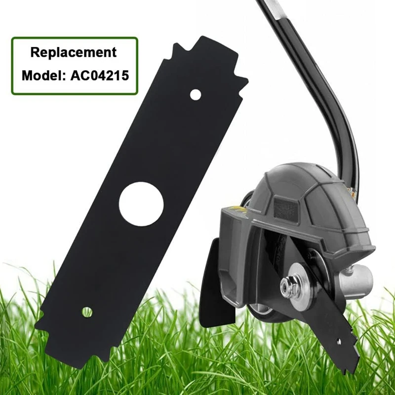 AC04215 8 Inch Edger Blade, For Accessories Ryobi Reversible Heavy Duty Hardened Steel Edger Blade 2 Pack