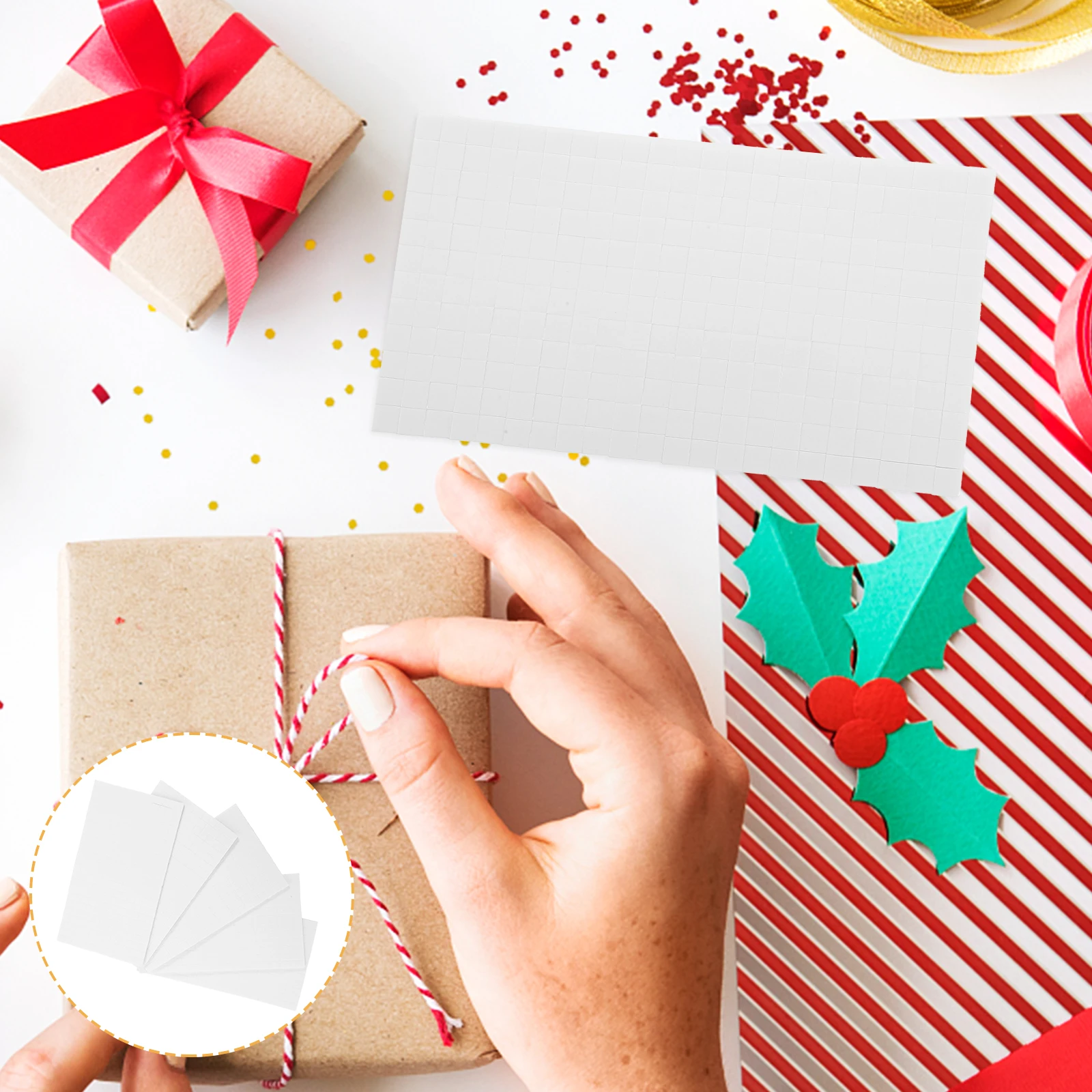 5 Sheets Foam Squares for Card Making Stand Scrapbooking Accessories Mini Adhesive