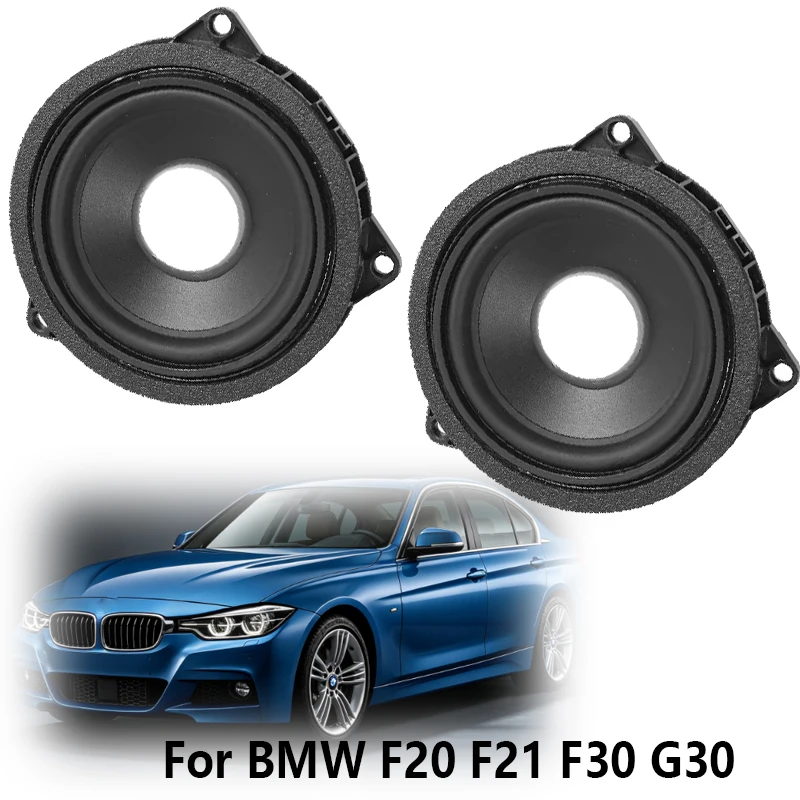2PCS 4-4.5 Inch Mid-Range Door Panel Audio Replacement Speakers for BMW F20 F21 F30 G30 Car Audio System