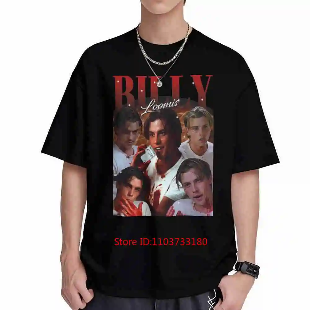Stu Macher Billy Loomis Scary Movie Horror Short Sleeve Tee 100% Cotton T-Shirt