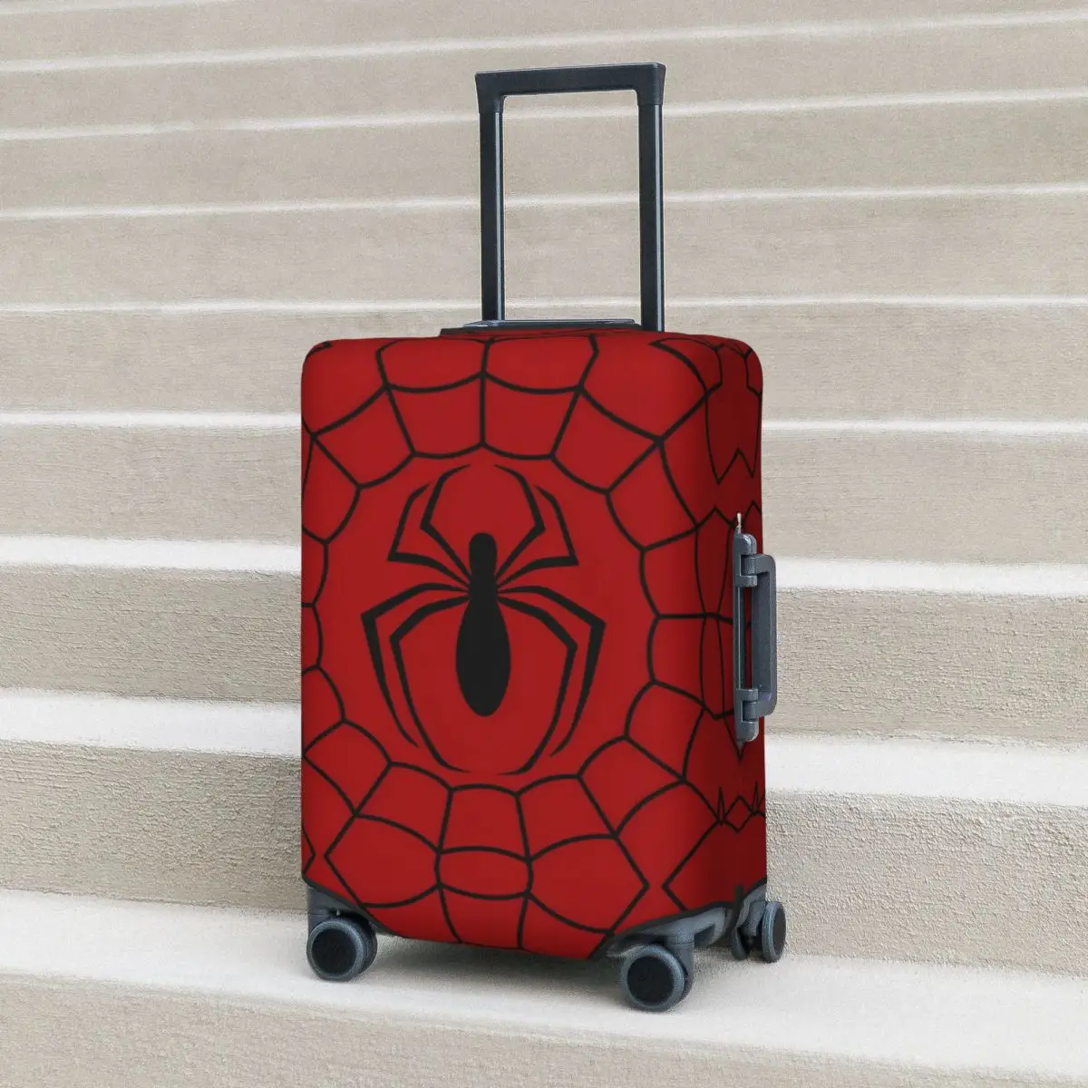 

Spider Man Skinny Spider Logo Suitcase Cover Cruise Trip Protector Vacation Elastic Luggage Accesories