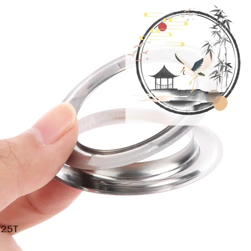 10 pairs Eyelet Curtain Rings Curtain Grommet Top Silvery Metal Ring Header Curtain Accessories  Be Assembled With A Press