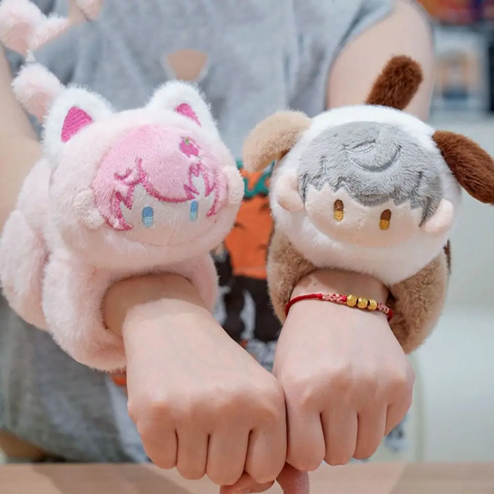 Clap Circle Slap Bracelet Series Stuffed Plush Toy Plush Doll Slap Bracelet 26cm Soft Anime Doll Plush Wrist Band Party Supplies