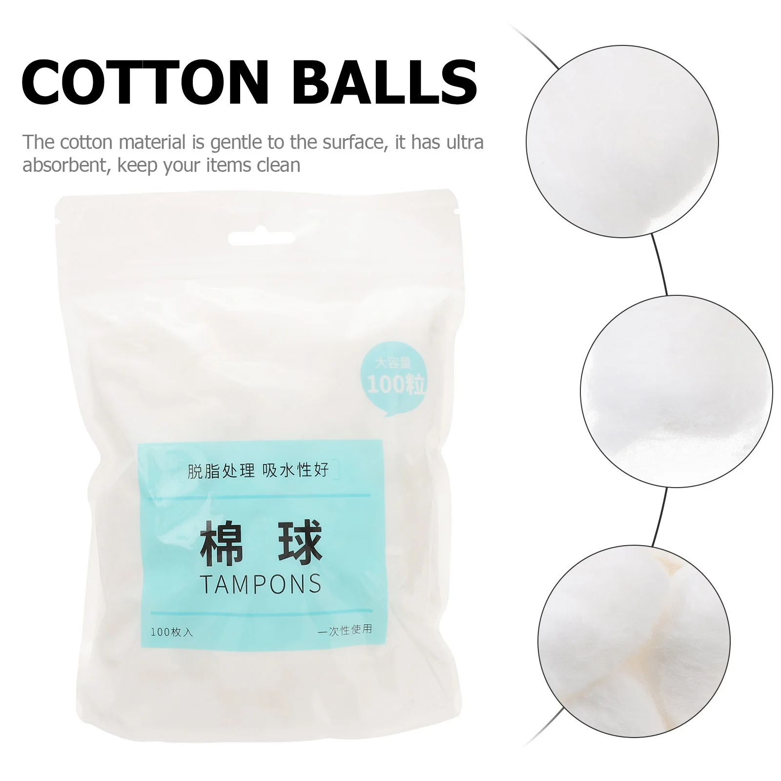 300 stuks make-up katoenen ballen puur zacht absorberend voor huidverzorging huisdier nagellak verwijderen ambachtelijke projecten katoenen ballen