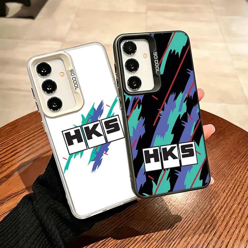 HKS Japan Cool Phone Case for Samsung A12 A13 A14 A22 A23 A24 A32 A33 A34 A54 A53 A52S Galaxy A02S A03S Core A04E A04S A73 A72 M