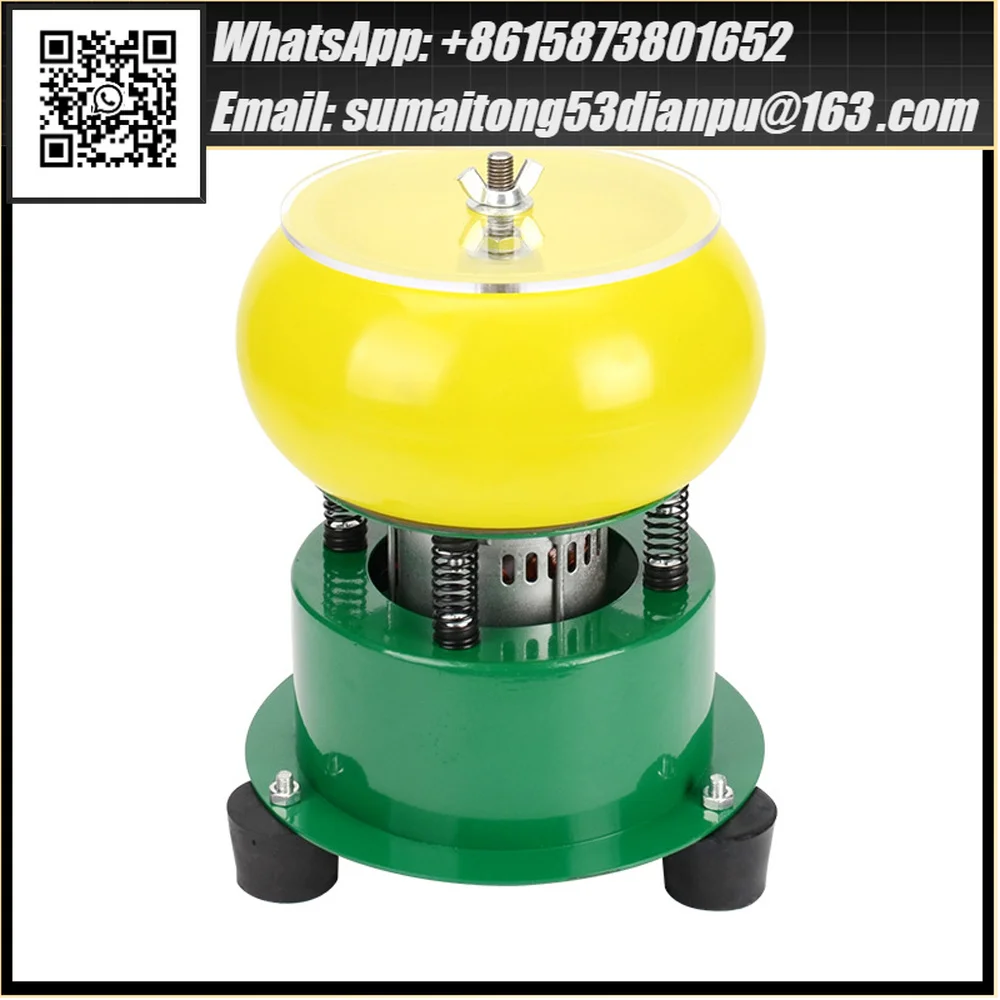 6 Inch Vibratory Tumbler Polishing Machine Jade Agate Grinder Vibrating Barrel Grinder Vibration Polishing Machine