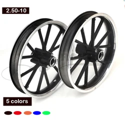 5 colors Wheel Hub 2.50-10 Front Rear For Pocket Bike 47cc 49cc Scooter Pit Dirt  Minimoto Motorcycle