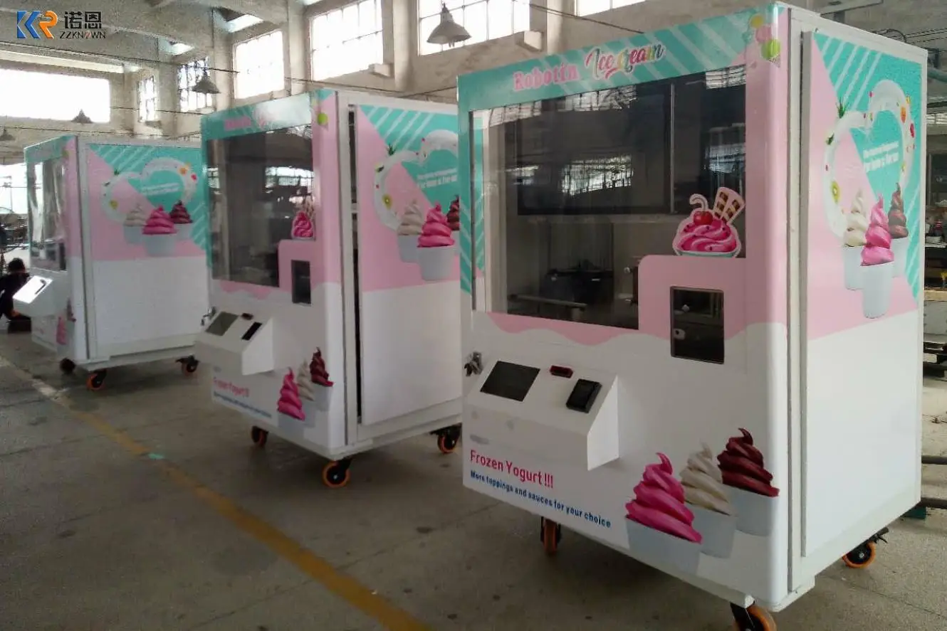 2023 New Style Intelligent Full Automatic Ice Cream Vending Machine For Sales