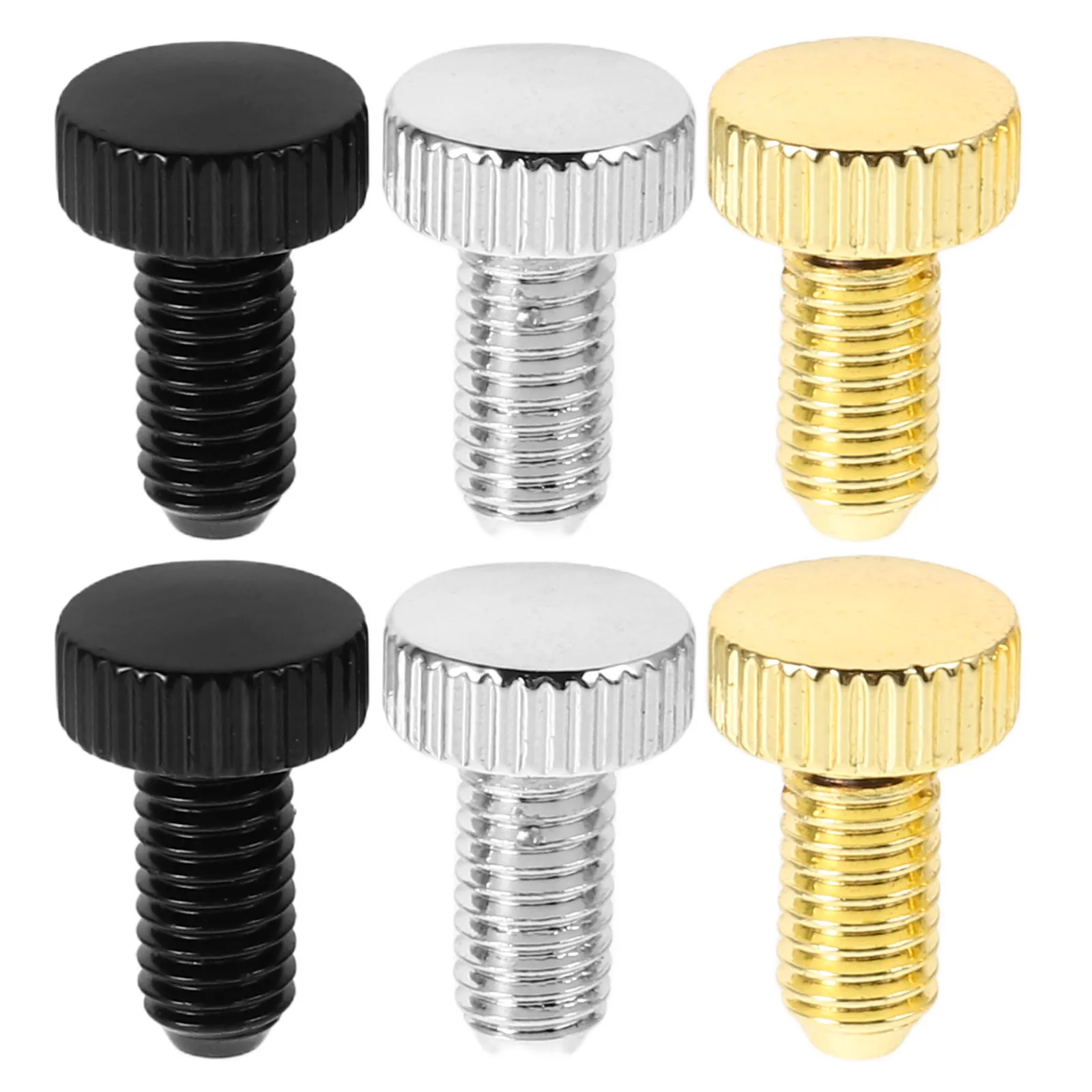 

6Pcs Electric Guitar Bridge Saddle Screw M5 X 13mm Gold Silver Black Replacement Stable Tremolo Bridge Part for Guitar