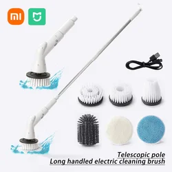 Xiaomi MIJIA 6-in-1 Electric Cleaning Brush Cordless 2000ah Electric Rotary Cleaning Brush Shower Cleaning Kitchen Bathroom New