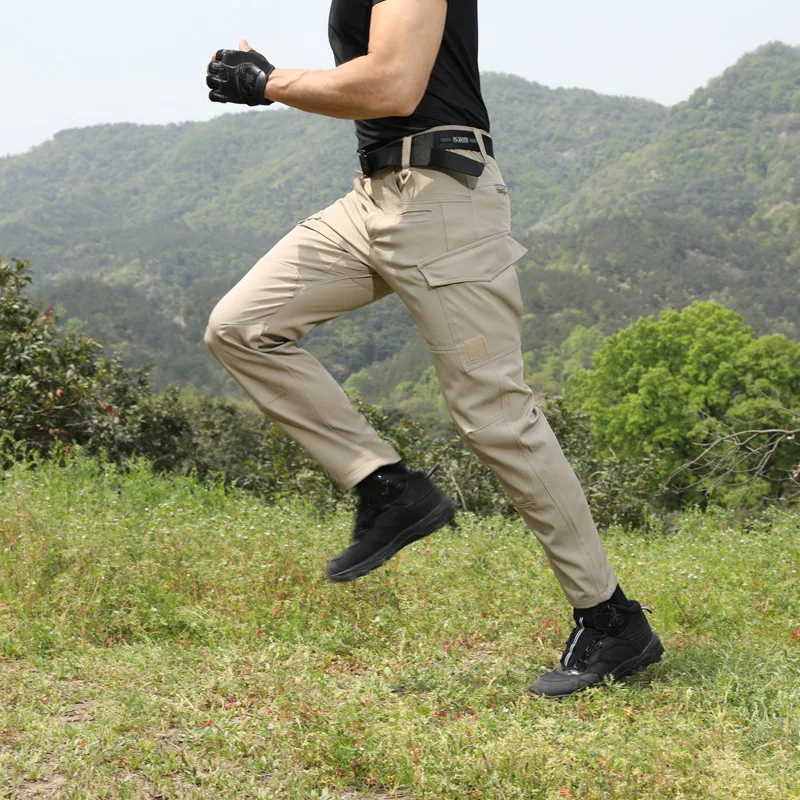 

Мужские износостойкие тактические брюки-карго, осенне-зимние уличные теплые походные брюки, прямые брюки в стиле милитари с несколькими карманами