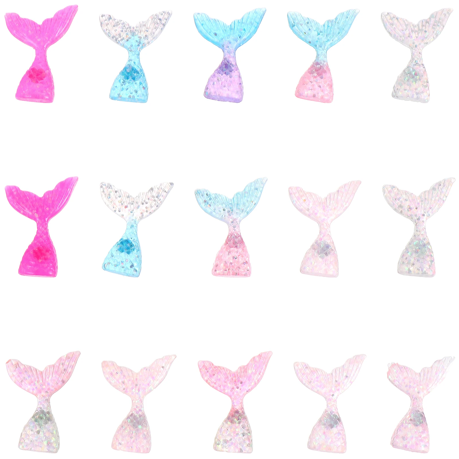 

15 Pcs Mermaid Tail Magnetic Fridge Accessories Sticker Cartoon Stickers Decorative Fish niture