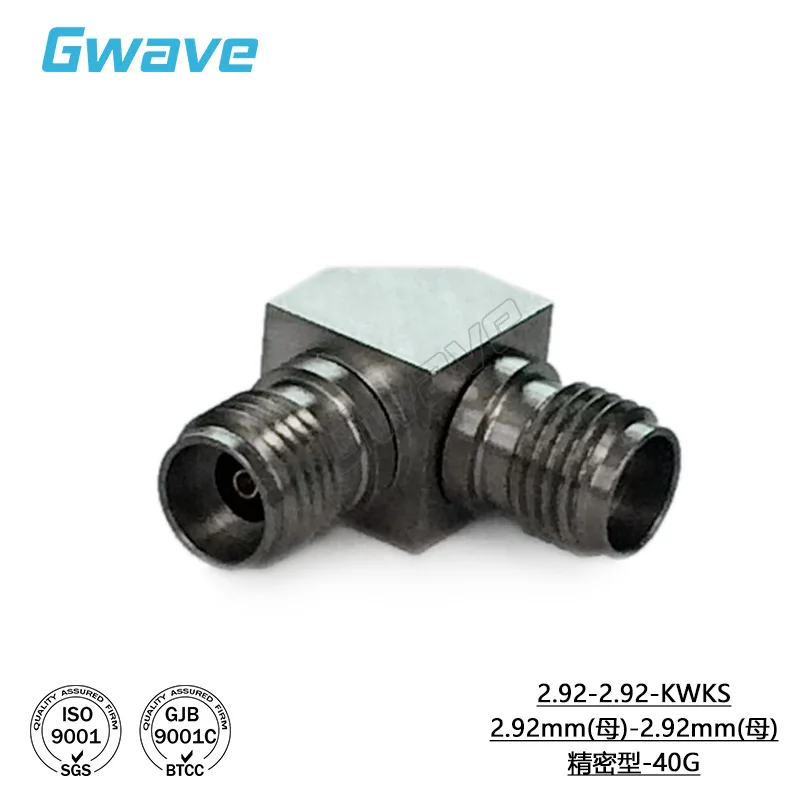 Imagem -04 - Adaptador da Dobra do Ângulo Direito Adaptador do rf 2.92 mm Jwjs Jwks Kwks Dc40g