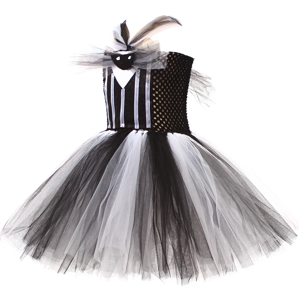 Mädchen Patchwork-Puppen-Tutu-Kleid-Set, Buntes Tüll-Kostüm für Kinder, Halloween-Cosplay, Themenparty-Verkleidung – Detail 11