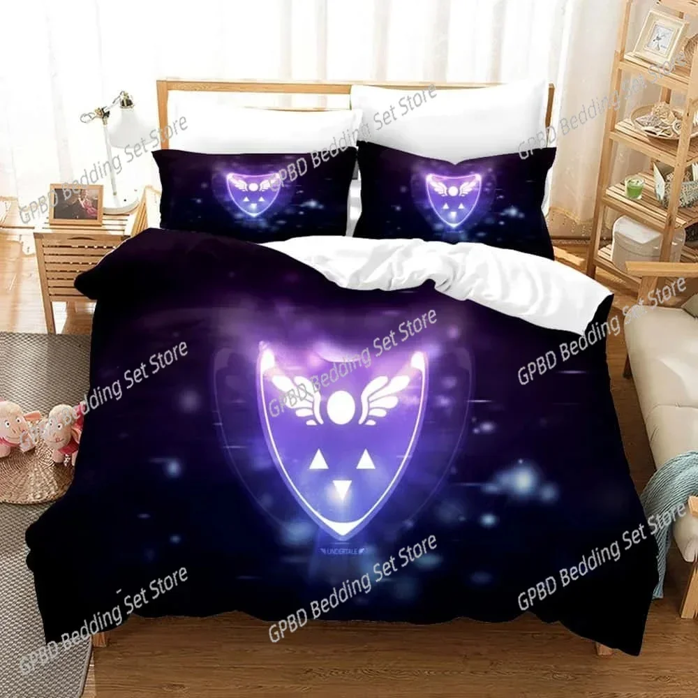 Undertale Sans Bedding Set For Bedroom Soft Modern Bedspreads Comefortable Kids Duvet Cover Quilt Cover And Pillowcase