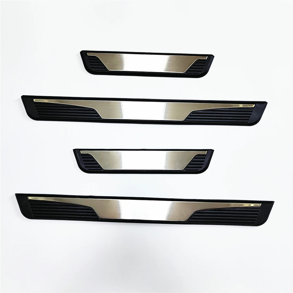 For MAZDA CX-9 CX9 2007-2022 2023 Door Sill Scuff Plate Sticker Stainless Welcome Kick Pedal Bar Trim Protectors Car Accessories