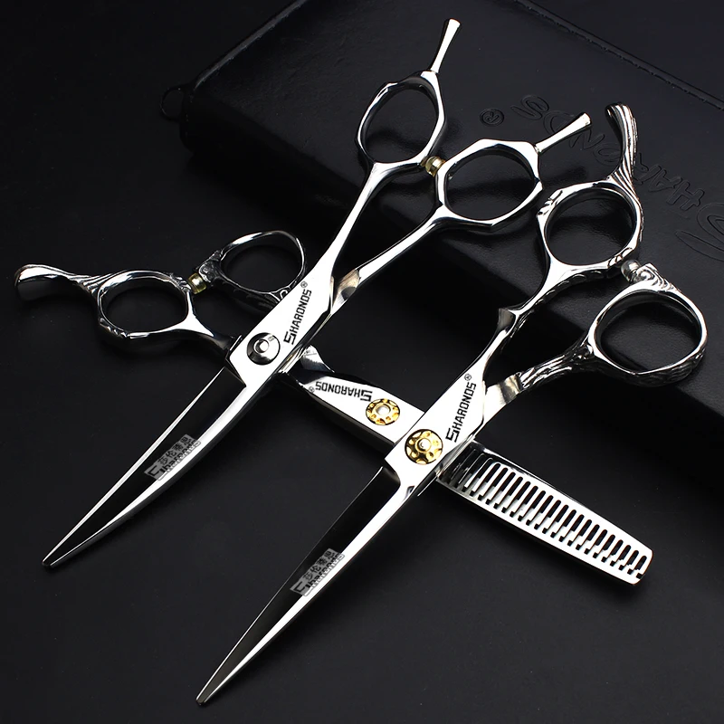 

6-inch hair clippers, hairstylist's exclusive flat cut, thinning bangs, and traceless tooth clippers set.