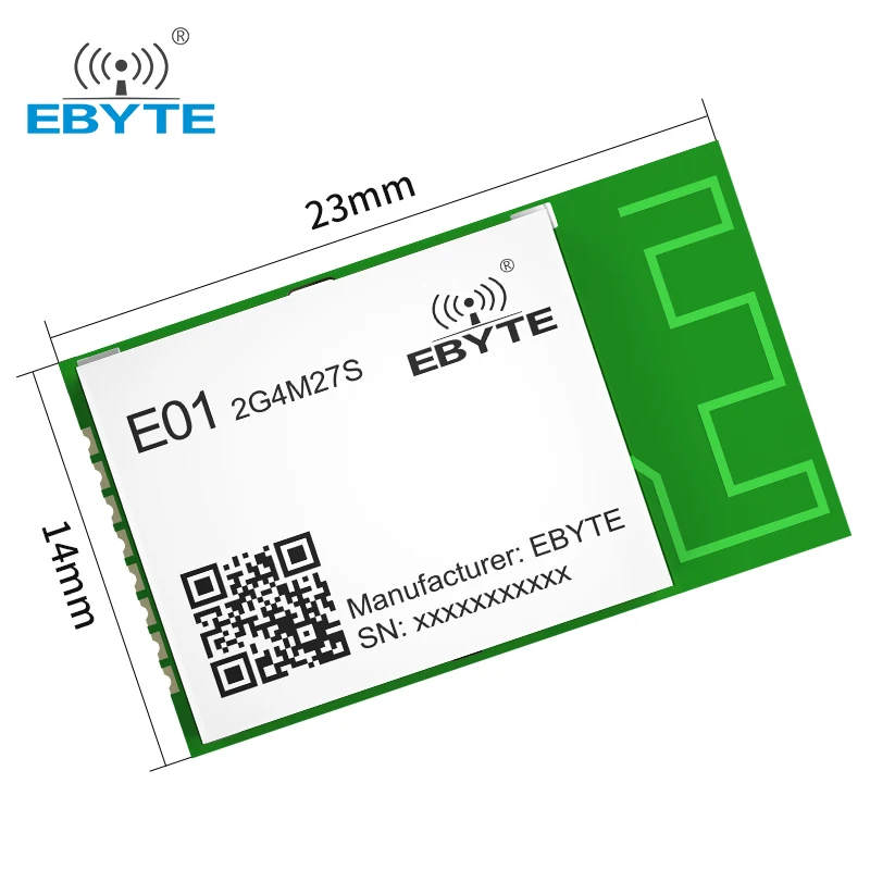 Wireless rf Module EBYTE E01-2G4M27S Spi IOT nRF24L01 PA LNA 2.4GHz 27dBm Long Range Transmitter Receiver Modules PCB Antenna