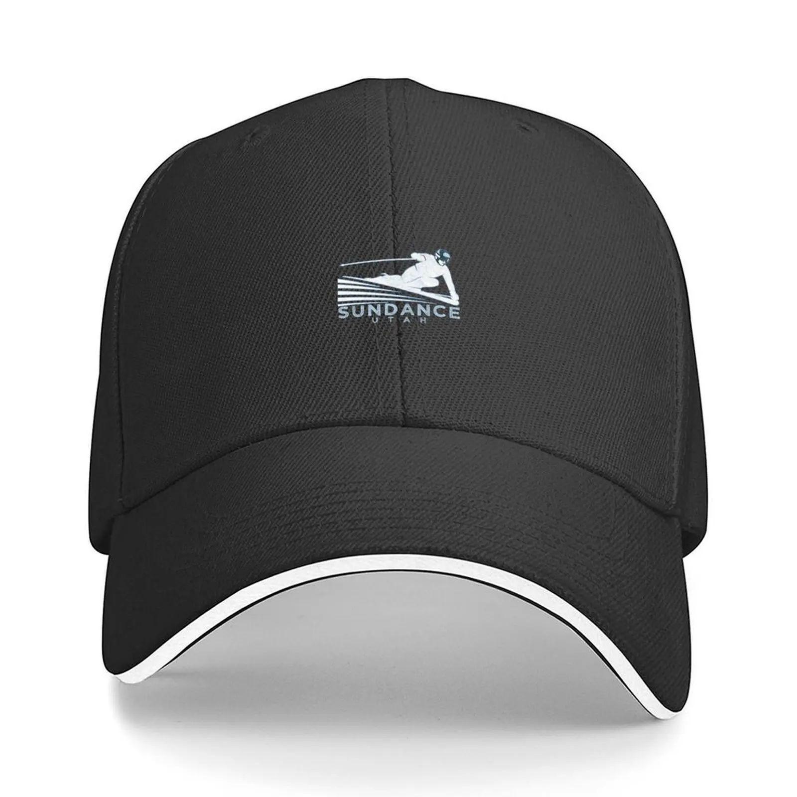 

Retro Ski Sundance, Utah Illustration - Vintage Snow Ski Premium Baseball Cap Gentleman Hat New Hat Men's Caps Women's