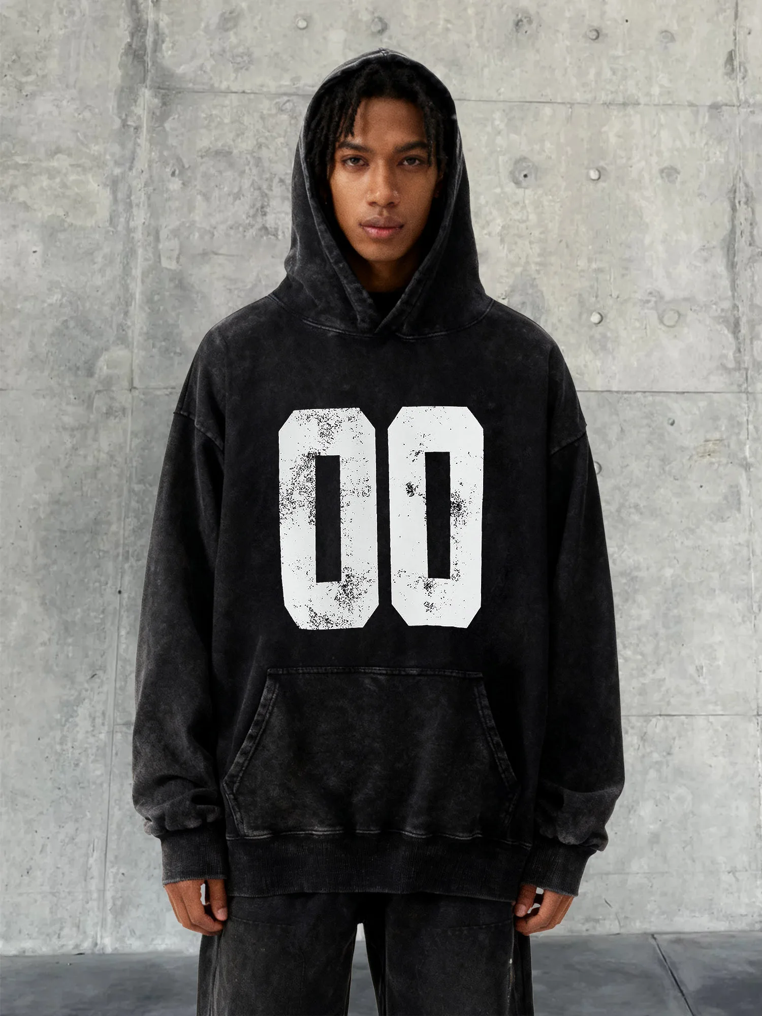 المتعثرة 00 رجل 400 جرام الوزن الثقيل غسلها هوديي قطرة الكتف تصميم Aw المجموعة