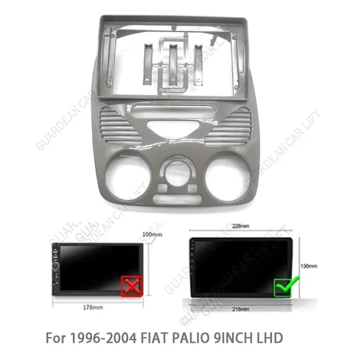 Imagen 2 del producto Adaptador de Fascia de marco de coche, Kit de Panel de montaje de tablero de Radio Android para Fiat Palio Albea Siena G2 1996-2004 9 pulgadas