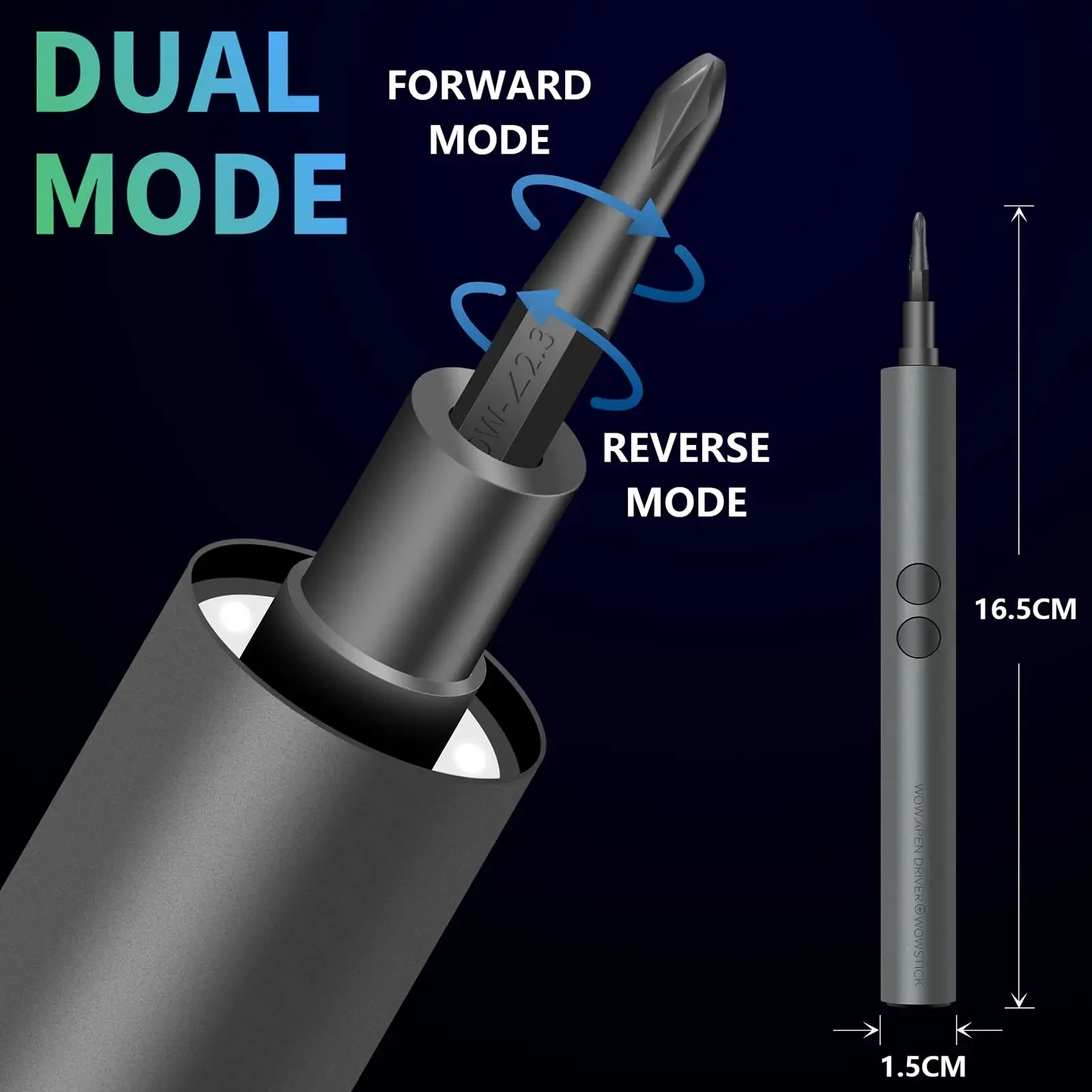WOWSTICK Mini Power Screwdriver 23/ 62 in 1 Precision Screwdriver Set with LED Light & Rechargeable Cordless Screwdriver