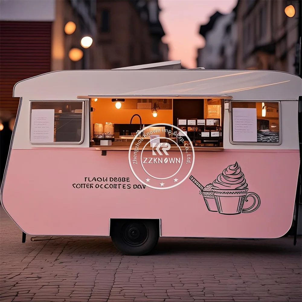 

Mobile Concession Fully Equipped Catering Food Trailer Taco Pizza Ice Cream Fast Food Truck Trailer With Full Kitchen
