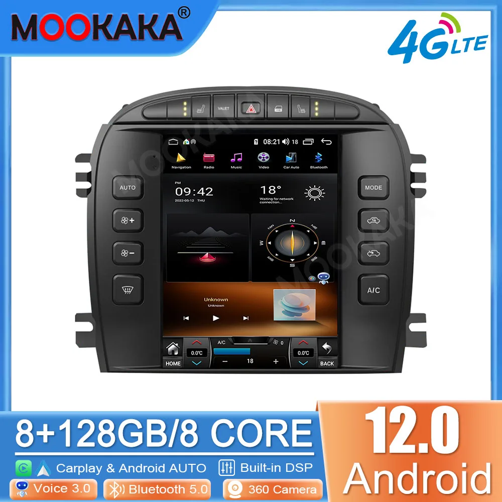 

Для Jaguar S-TYPE 2004-2005 CARPLAY Android 12 автомобильное радио, стереоприемник, Авторадио, мультимедийный плеер, GPS-навигация