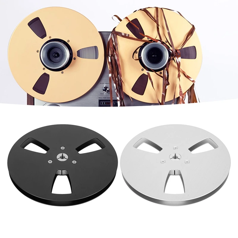 7 Inch Empty Tape Reel 1/4 Empty Tape Reel 3 Holes Wind Resistance Holes Open Reel Sound Takeup Reel for Recording B-ABAM - view 3