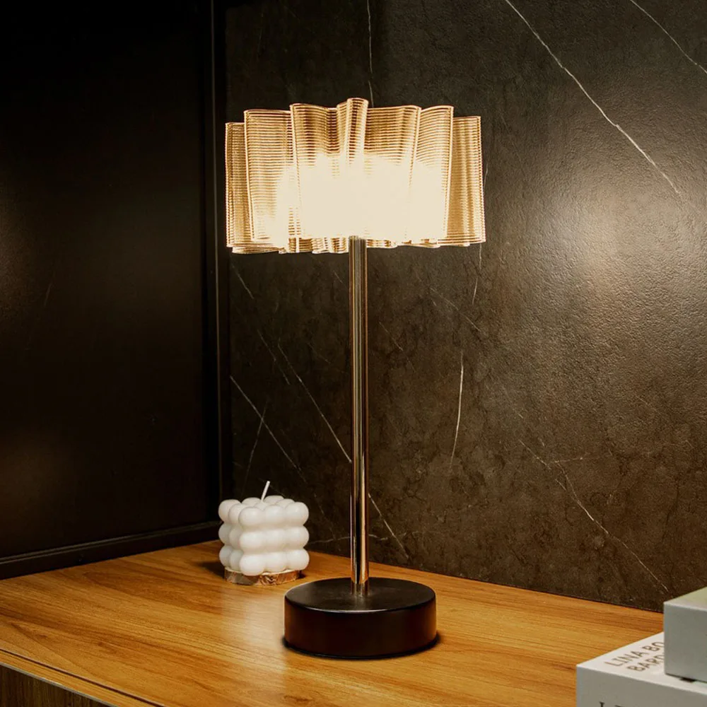 

Rechargeable LED Night Light Desk Lamps 3 Color Touch Metal Table Lamp Bedside Outdoor Dining Written Lights Room Decor Gift