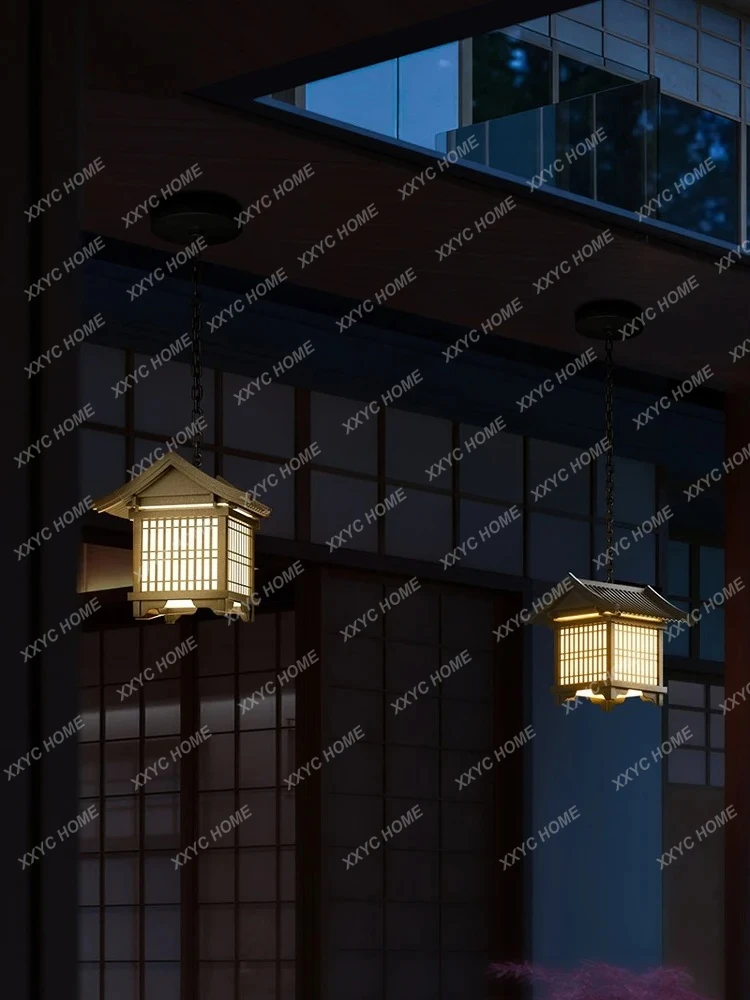 A  Antique Courtyard Retro Gazebo Corridor Waterproof Landscape Chinese Luminous Object