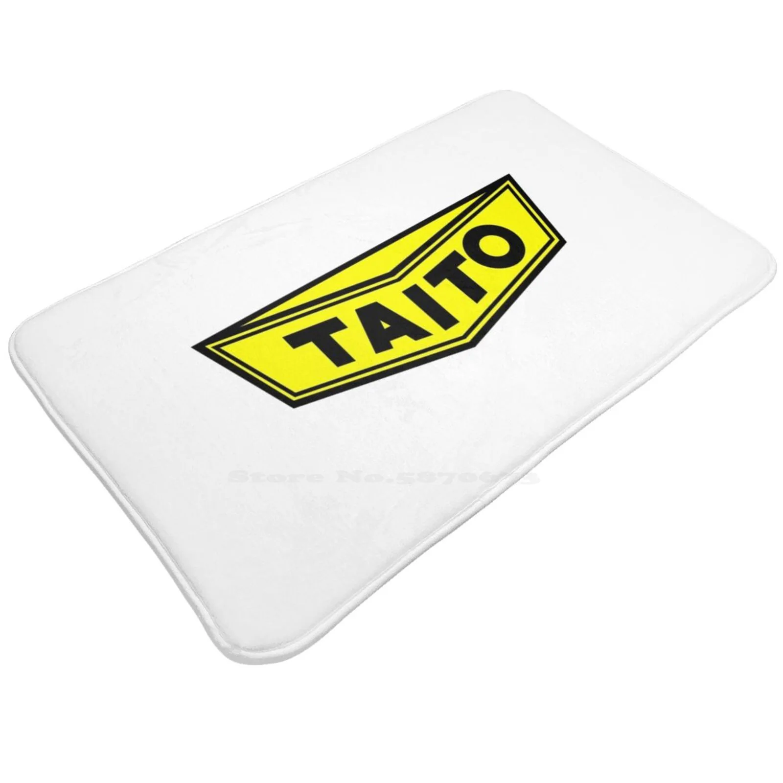 Taito Classic Arcade Logo Soft Cushion Home Carpet Door Mat Car Rug Classic Arcade Original Video Games 8 Bit 8Bit Arcade Games