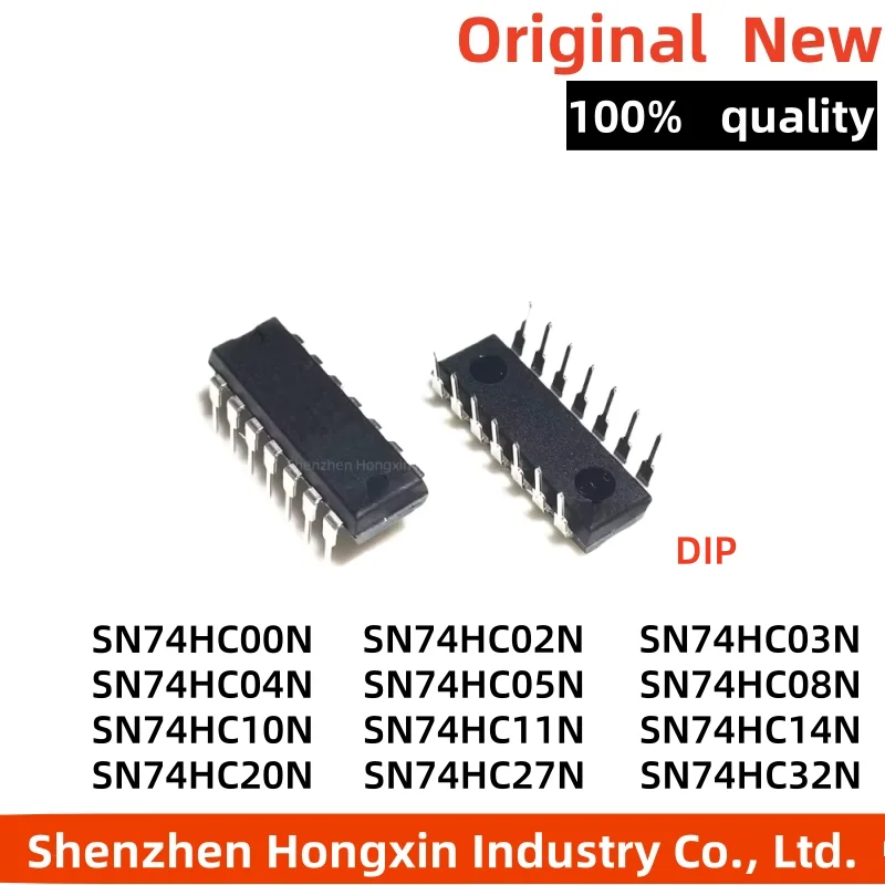 10pcs HD SN74HC 74HC00 02 03 04 05 08 10 11 14 20 27 32 74 86 N P Hex Inverter DIP-14 Logic Chip IC
