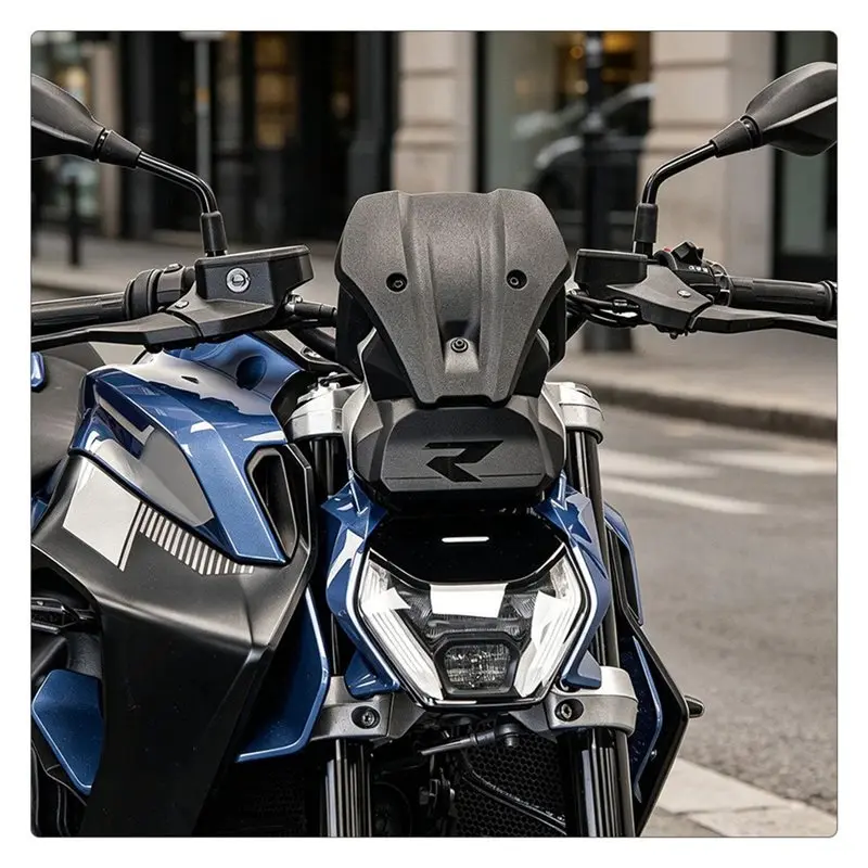 A64P-Motorcycle Front Fly Screen Deflector Fairing Mini Windshield Windscreen For BMW R 1300 R R1300 R 2025-