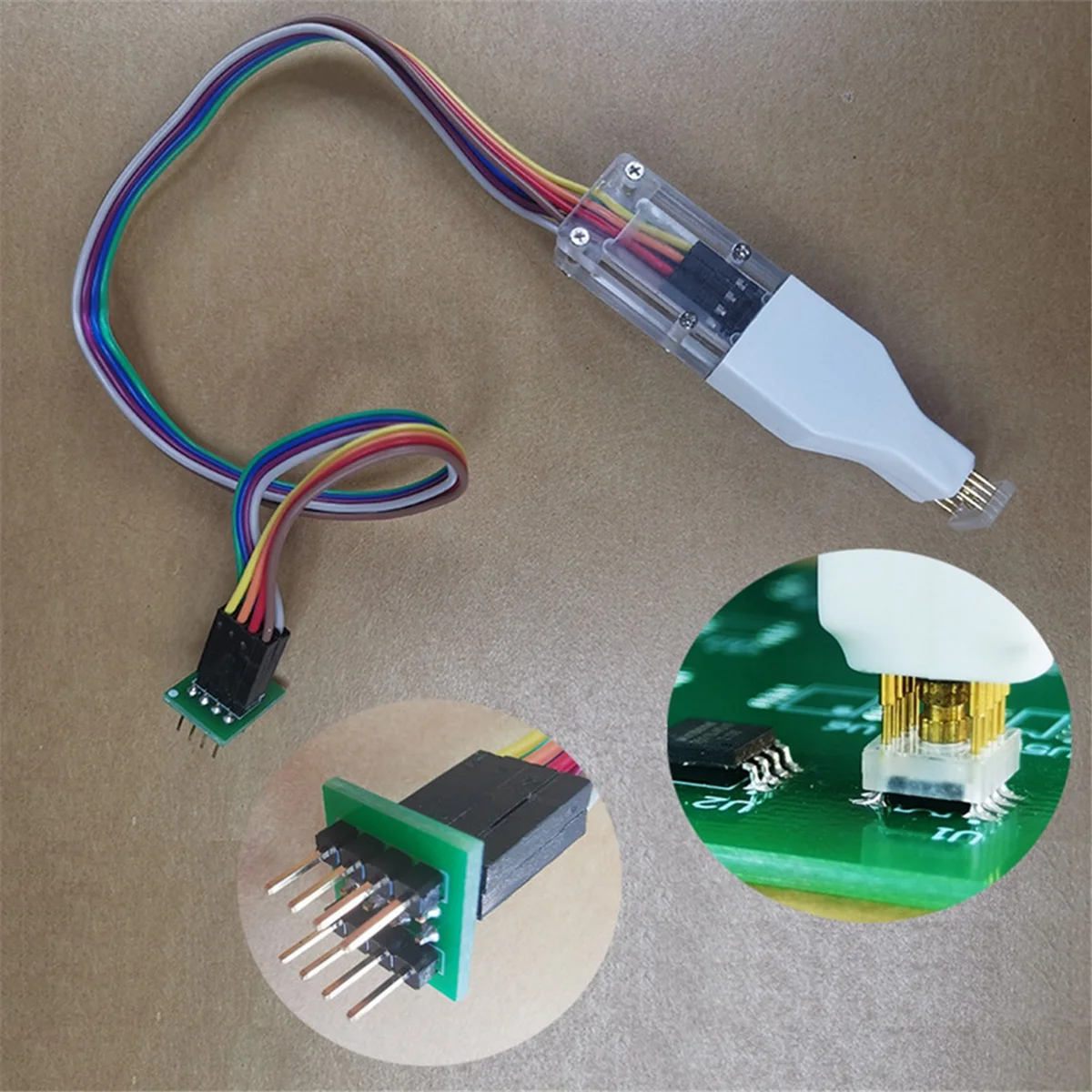 FZFZ 1 قطعة Wson رقاقة تحميل حرق الكتابة التحقيق الربيع إبرة فلاش Eeprom رقاقة الموقد كابل Vsonwson 8x6 مللي متر 8.5 مللي متر