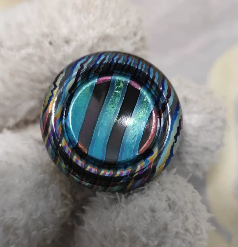 Used EDC zircuti button 24.5mm*17mm Stress Relief Toy Haptic Spinner Fingertip Gyroscope Decompression Toys