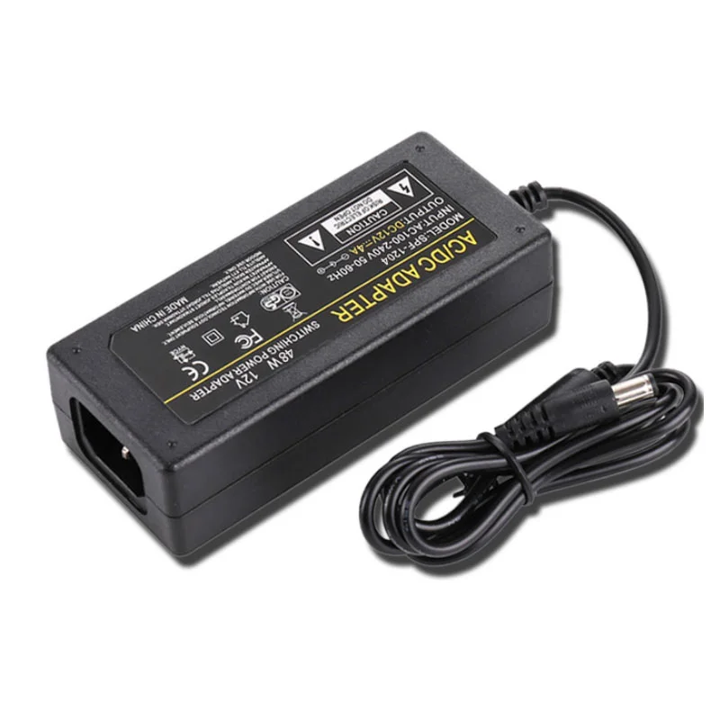 Adaptor AC 12V 4A Baru 5.5*2.5Mm untuk Pengganti Adaptor Daya Monitor LCD Lenovo