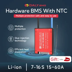 DALY BMS WITH NTC 10S 36V Li-ion  7S 24V 13S 48V For 3.7V Power Battery and 18650