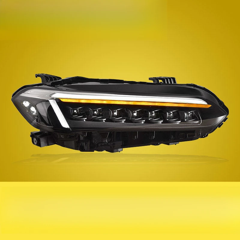 Suitable for 2022 Honda Eleventh Generation Civic LED Lens Headlight Assembly Modified Flowing Turn Signal Daytime Running Light