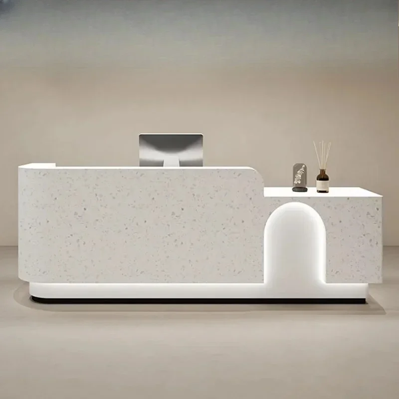 

Кассовый столик-стойка профессионального уровня для современной церкви, неправильной формы, маленький, черный, для ресепшена, парикмахерской, салона красоты