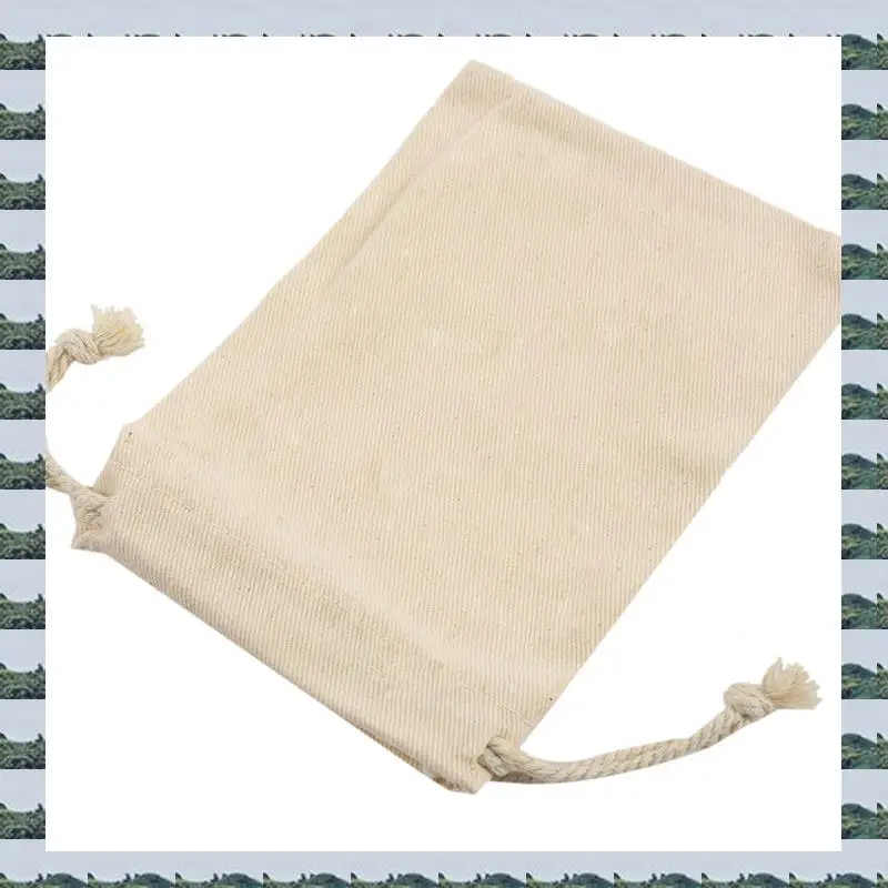 

ABQR 300 Pcs Small 100% Cotton Drawstring Bags 10X15 Cm